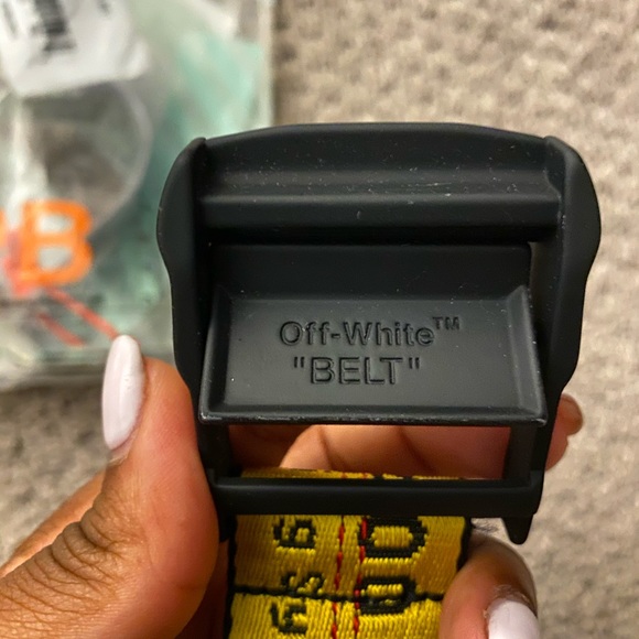 100% Authentic Yellow Off-White Industrial Belt - Picture 2 of 6